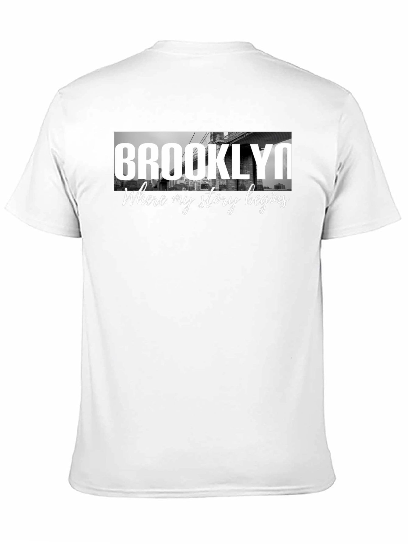 Brooklyn Story Begins Black Graphic Tee Shirt