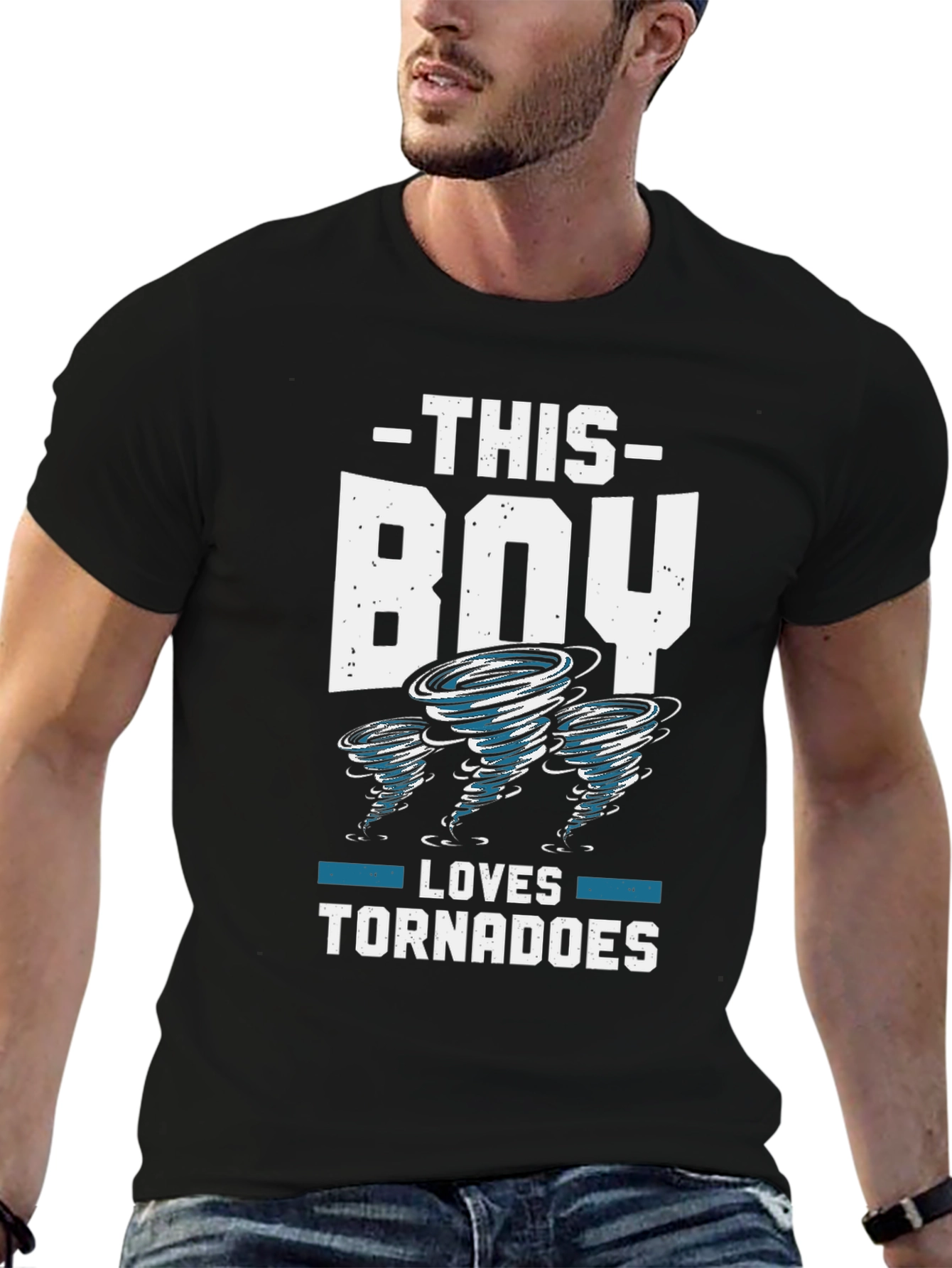 Tornado Lover Boy Black Graphic Tee