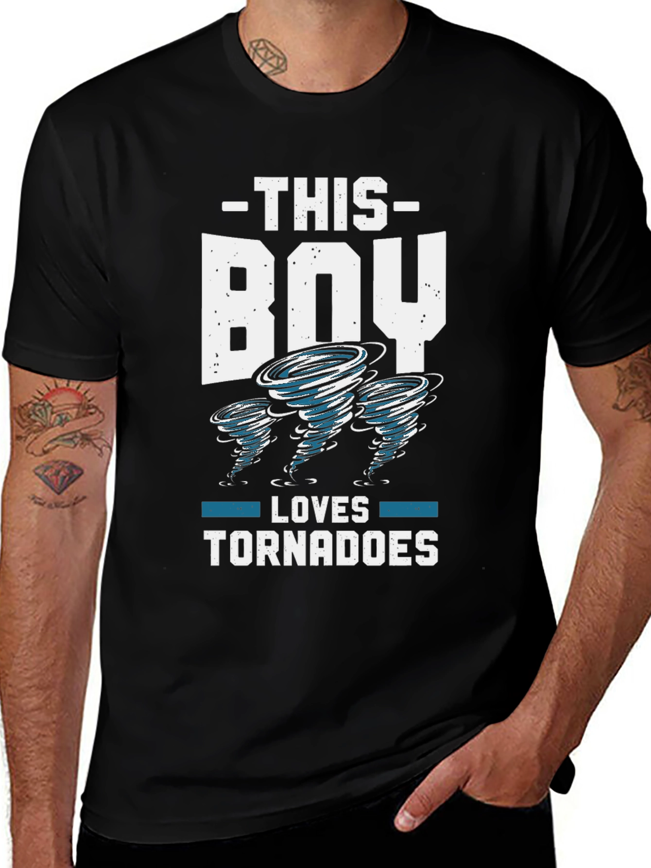 Tornado Lover Boy Black Graphic Tee