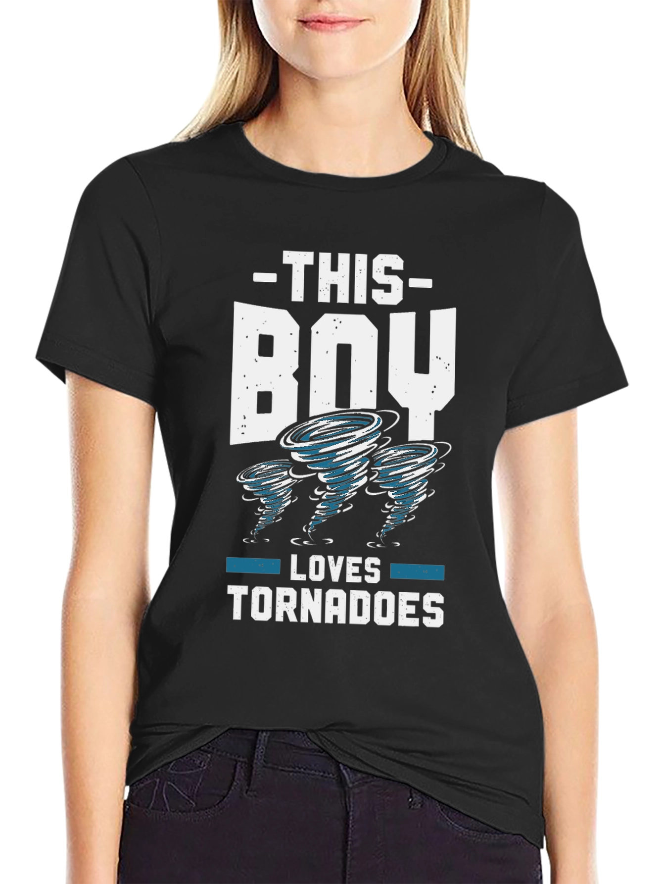 Tornado Lover Boy Black Graphic Tee