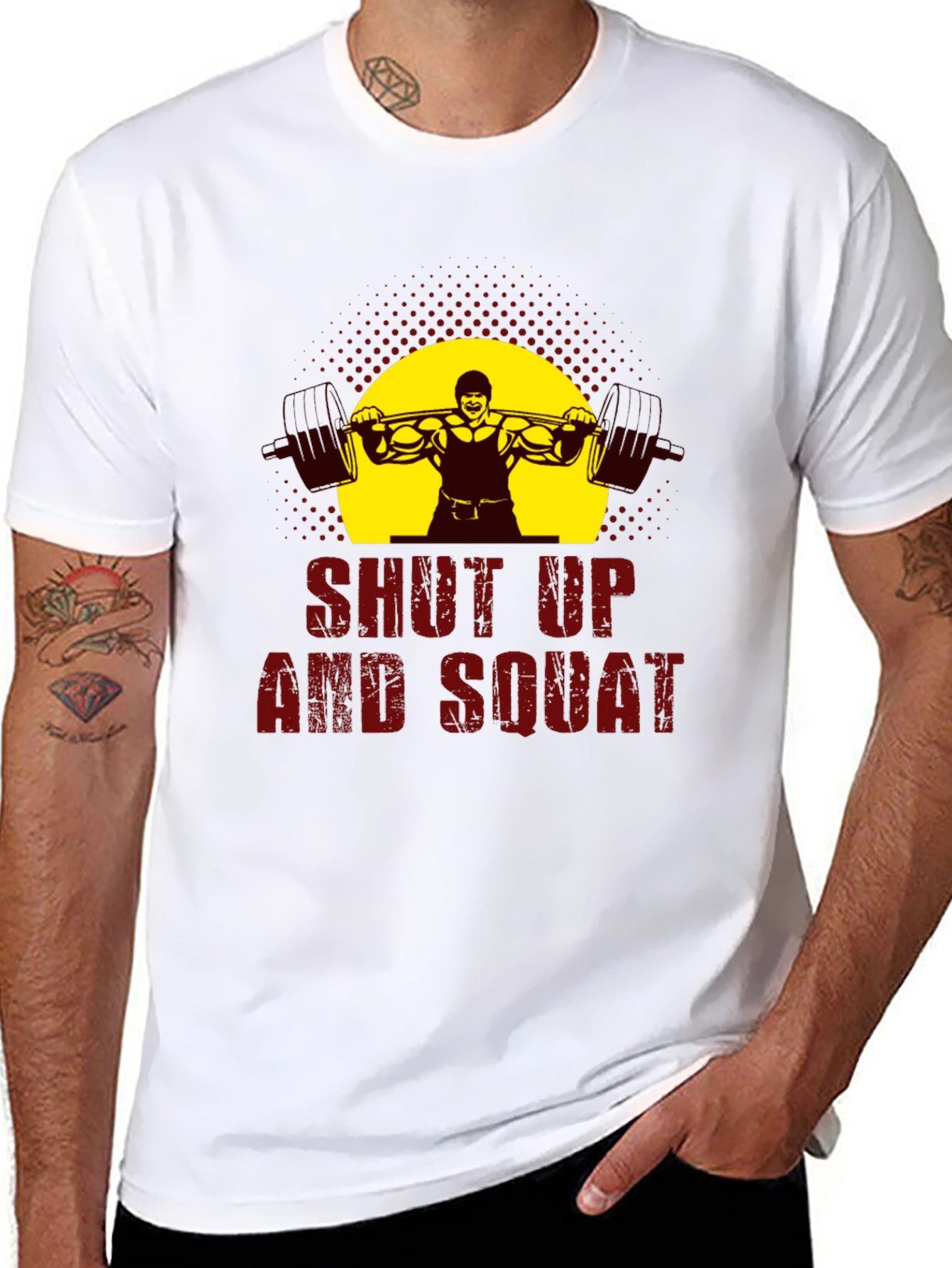 Shut Up and Squat Black Graphic T-Shirt
