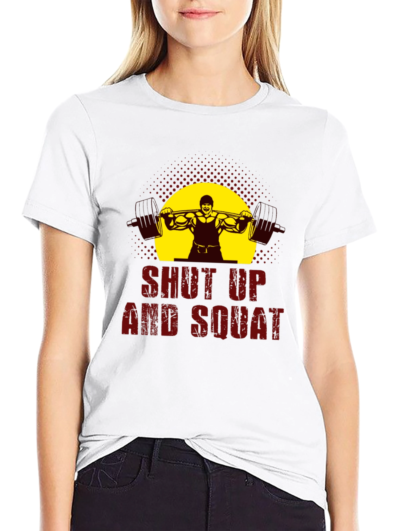 Shut Up and Squat Black Graphic T-Shirt