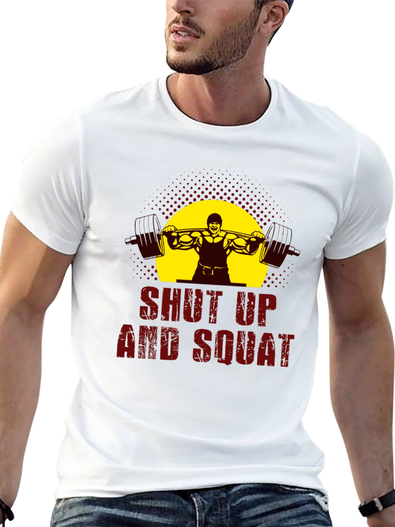 Shut Up and Squat Black Graphic T-Shirt