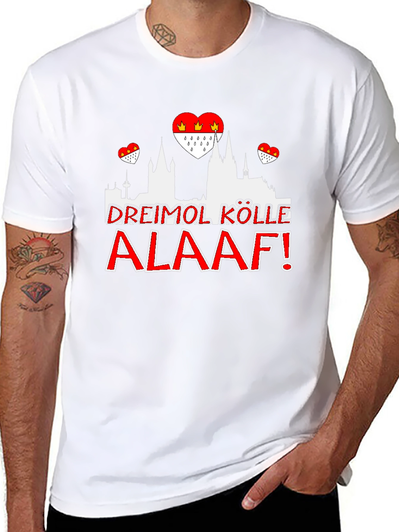 Cologne Germany Skyline T-Shirt Alaaf Carnival