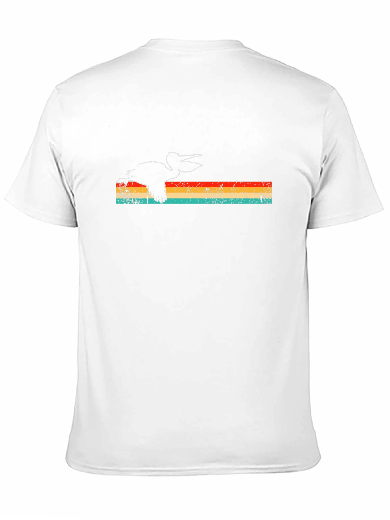 Retro Pelican T-Shirt - Black