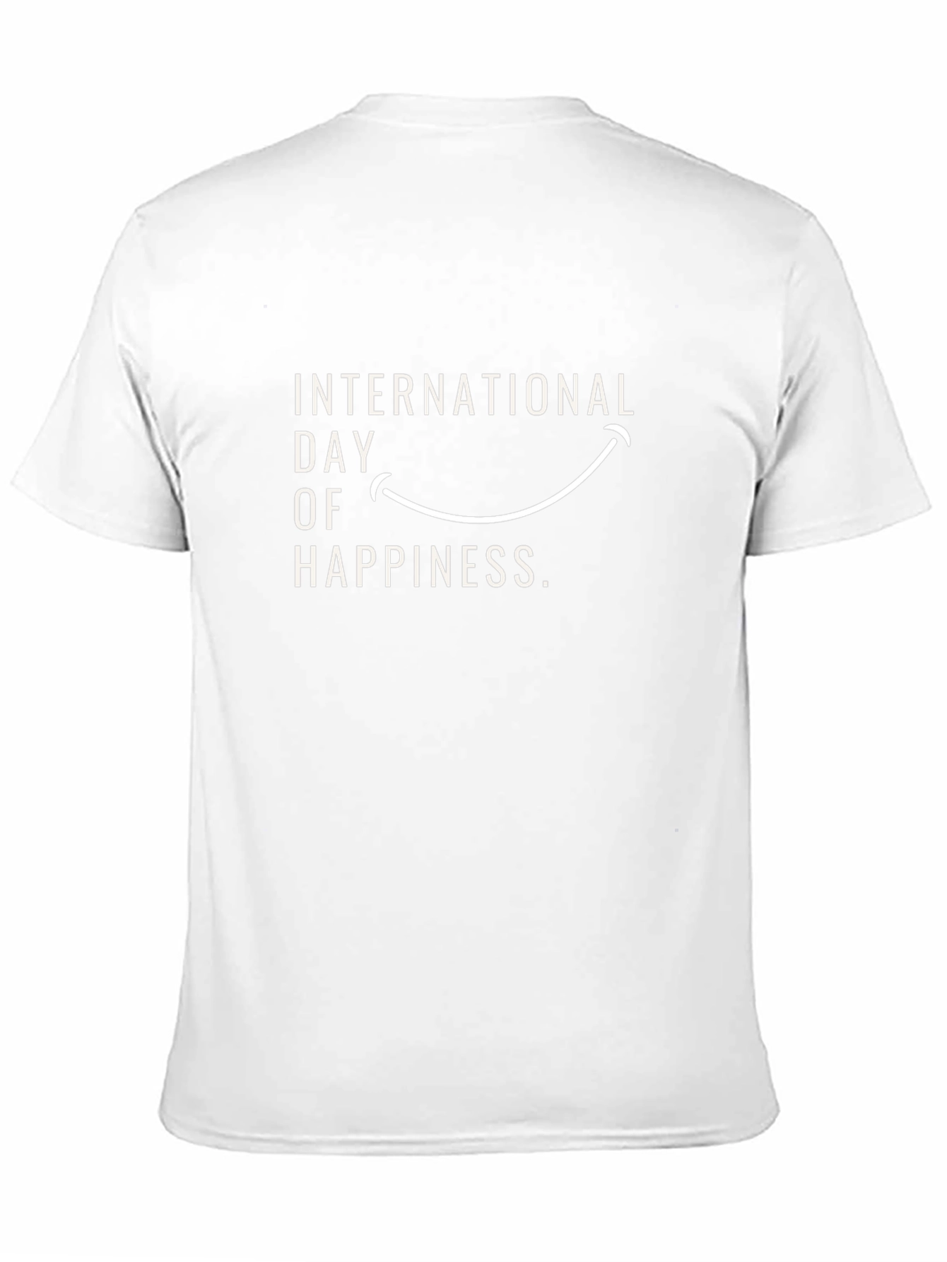 International Day of Happiness Black T-Shirt