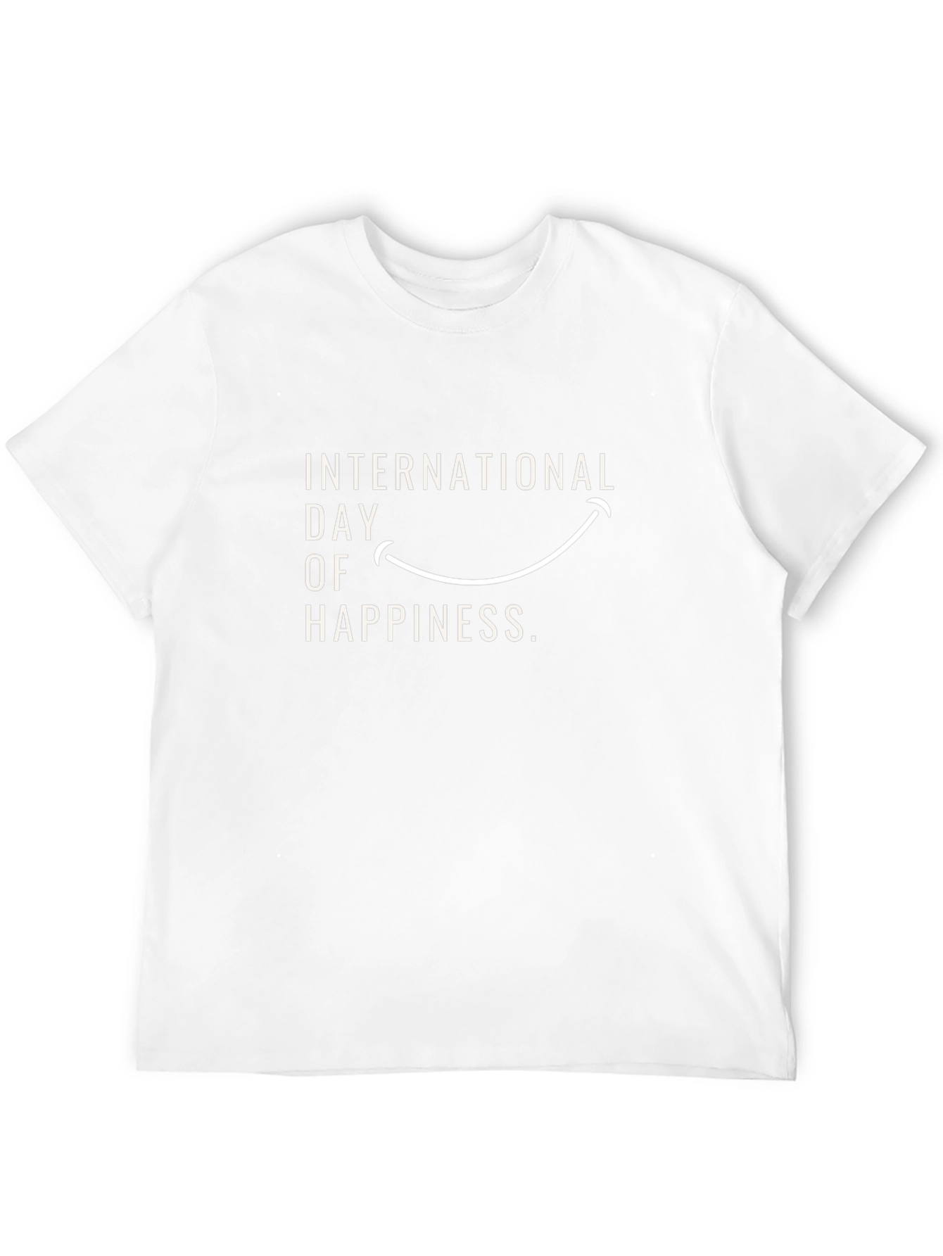 International Day of Happiness Black T-Shirt