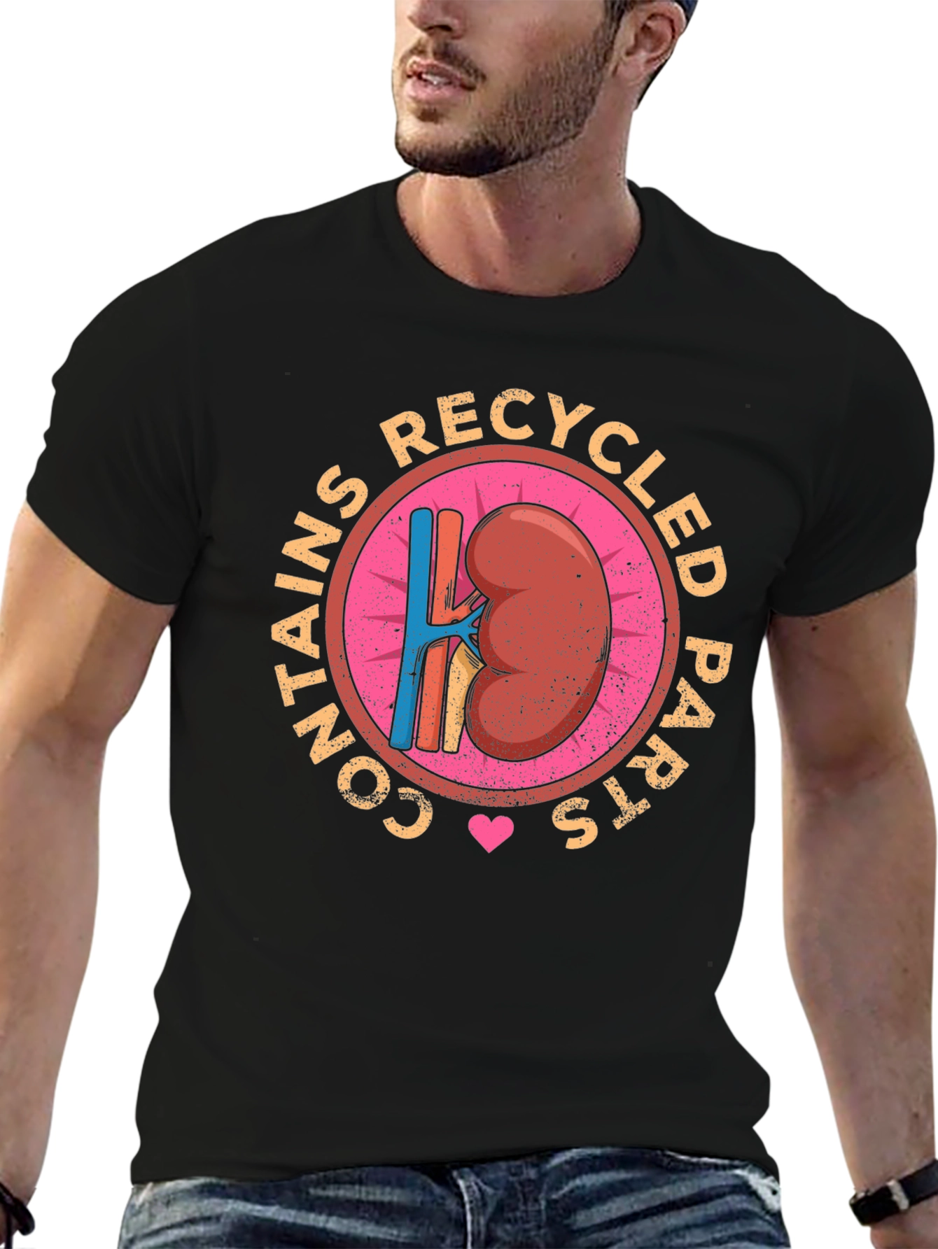 Recycled Parts Kidney Graphic T-Shirt