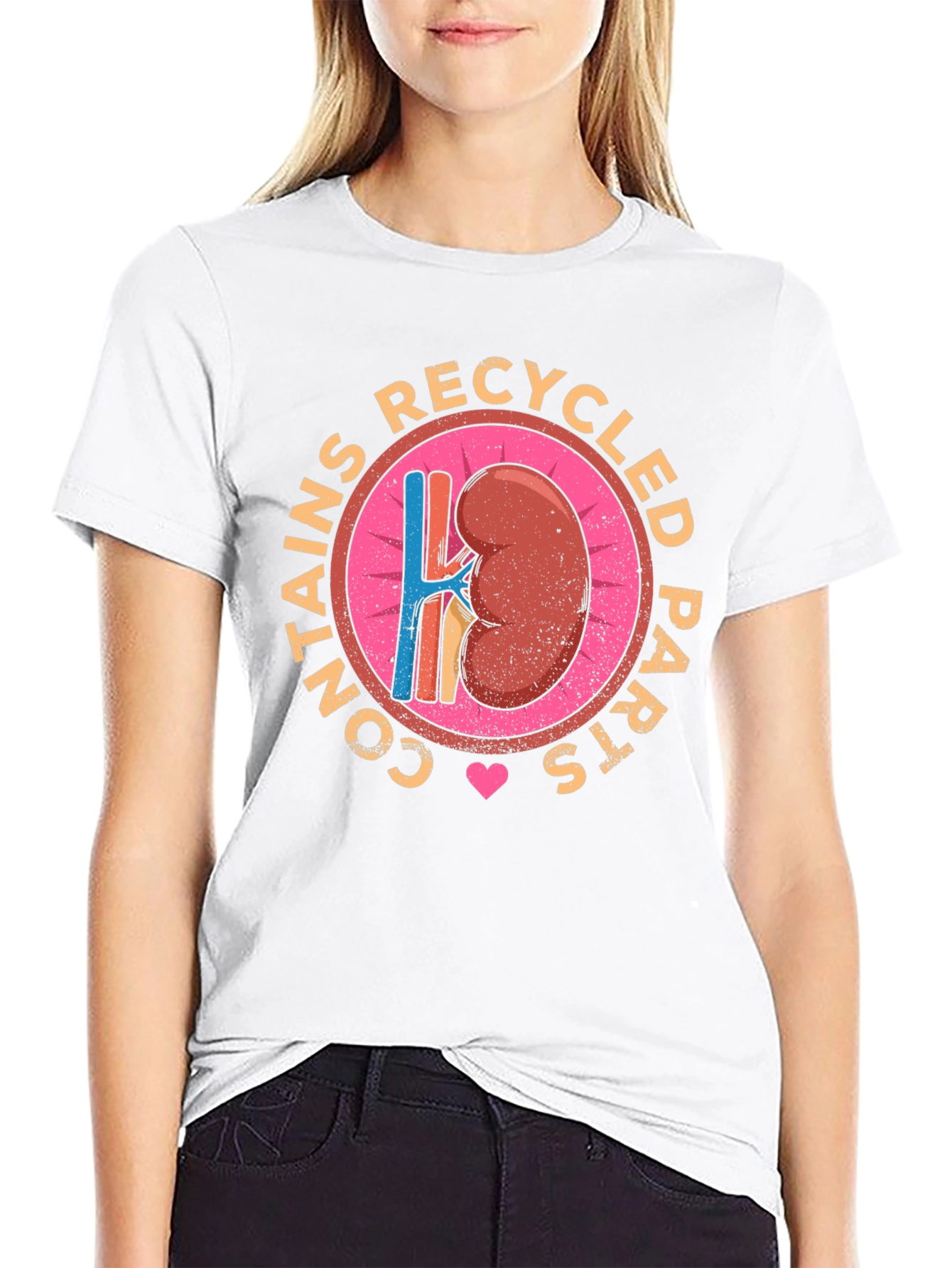 Recycled Parts Kidney Graphic T-Shirt