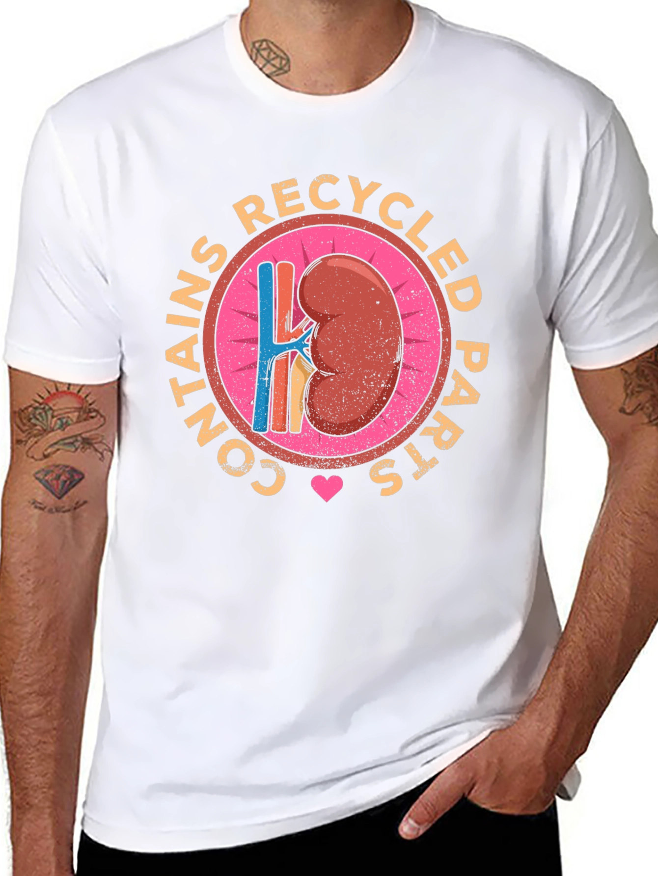 Recycled Parts Kidney Graphic T-Shirt