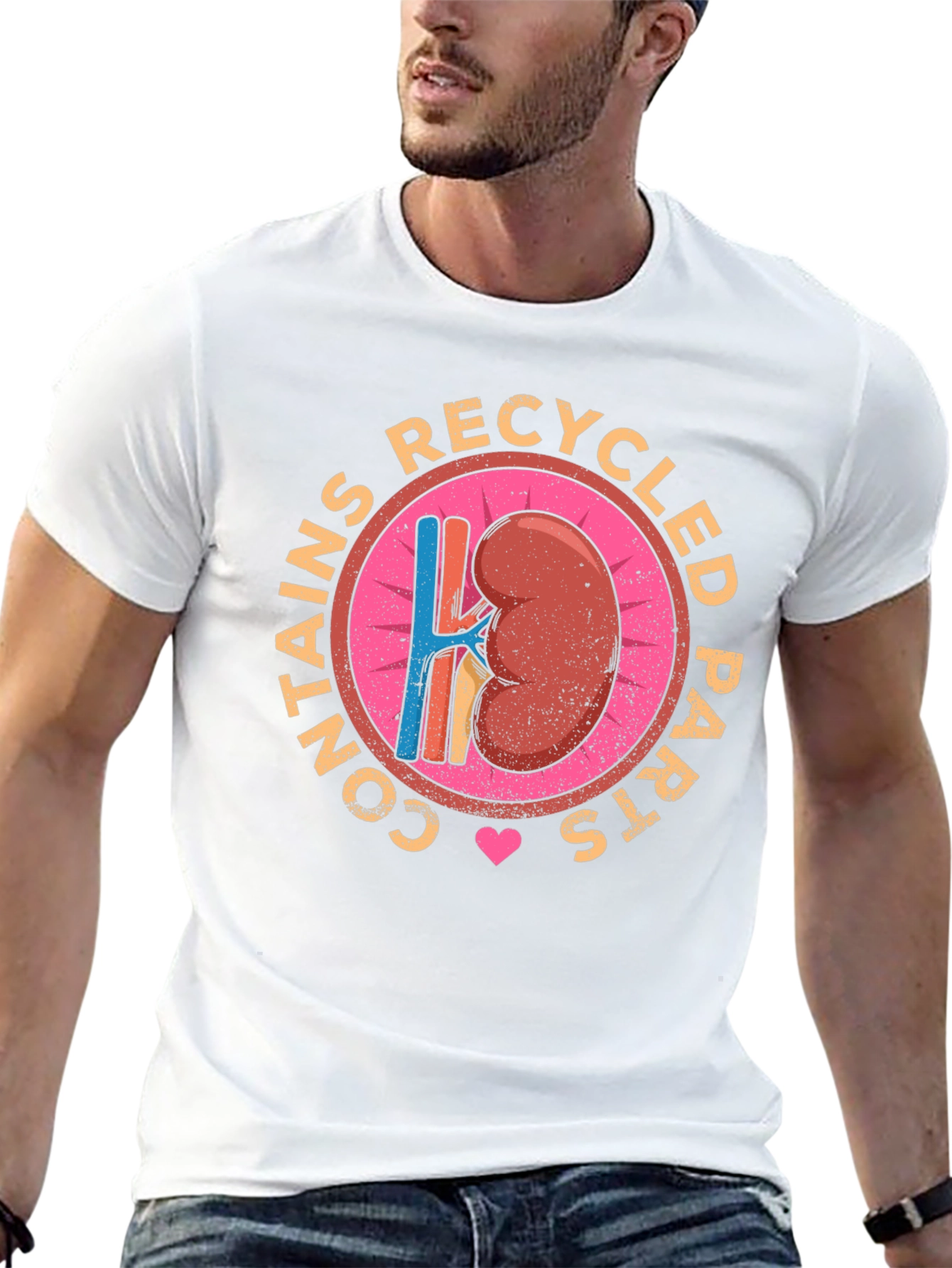 Recycled Parts Kidney Graphic T-Shirt