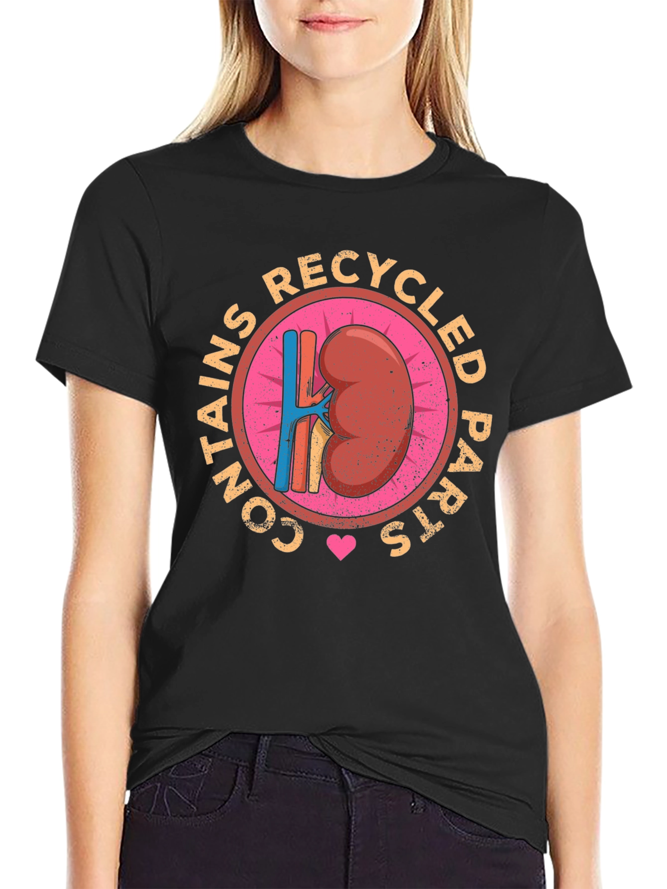 Recycled Parts Kidney Graphic T-Shirt