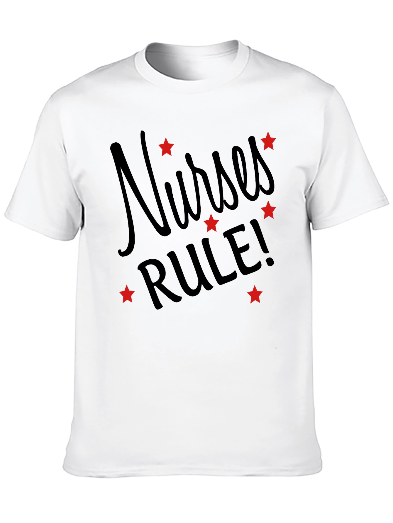 Nurses RULE! Black Graphic Tee