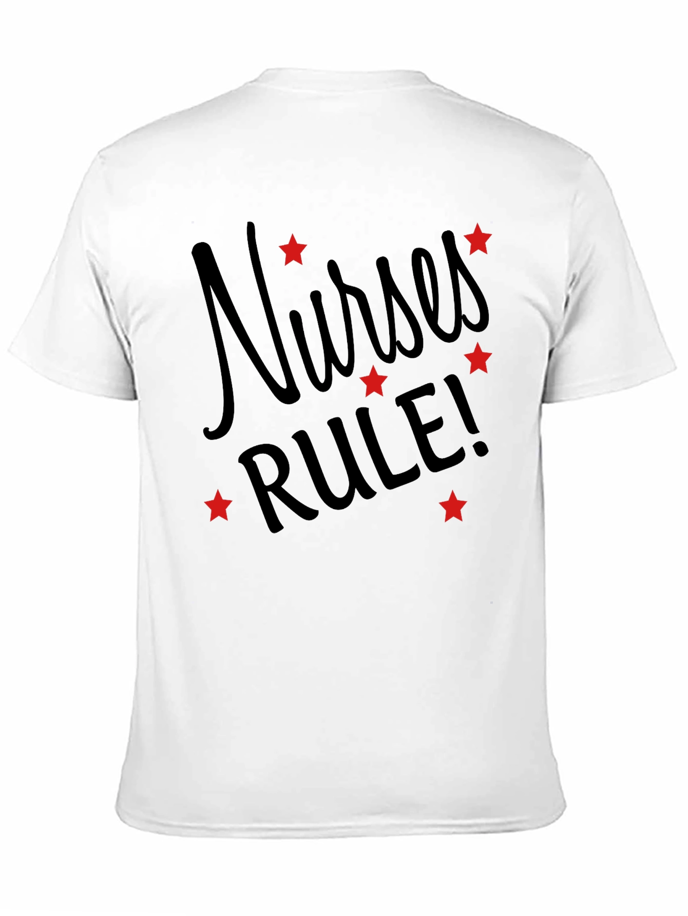 Nurses RULE! Black Graphic Tee