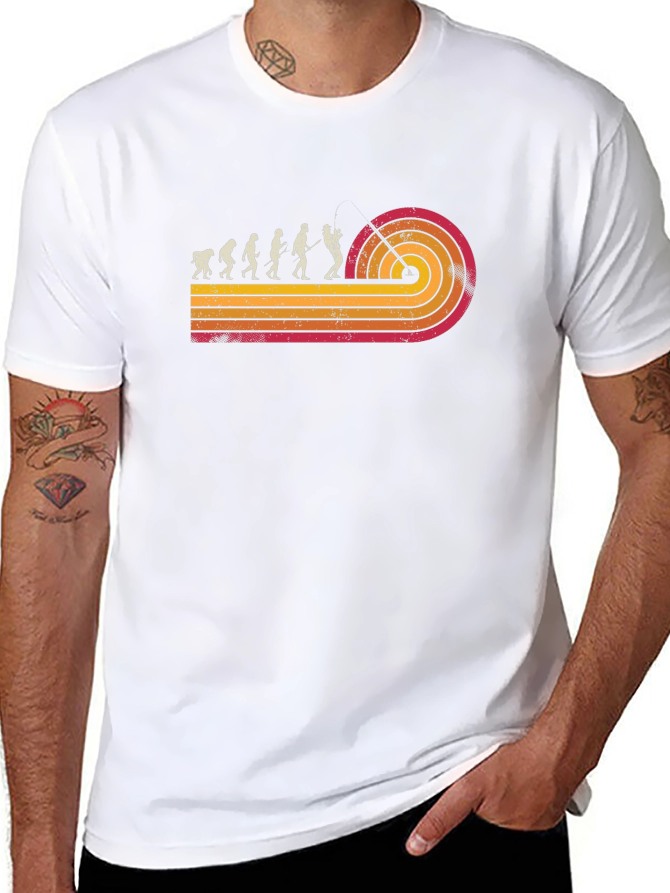 Retro Evolution Disc Golf T-Shirt