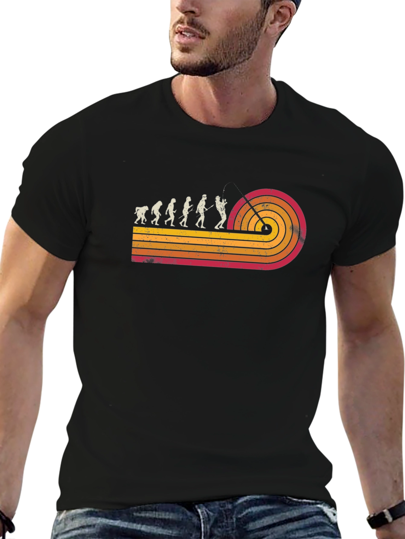 Retro Evolution Disc Golf T-Shirt