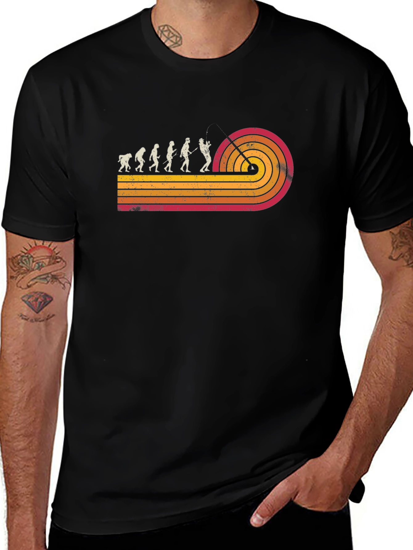 Retro Evolution Disc Golf T-Shirt