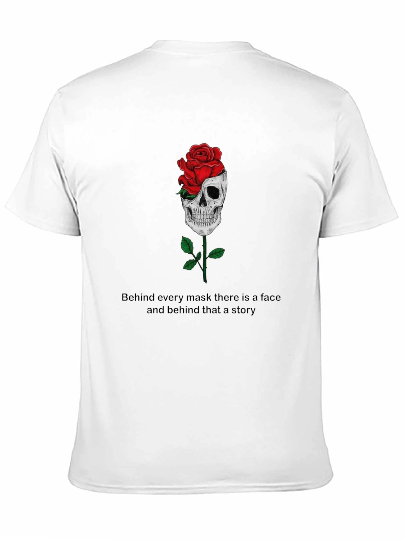 Skull Rose Graphic Tee - Behind Every Mask