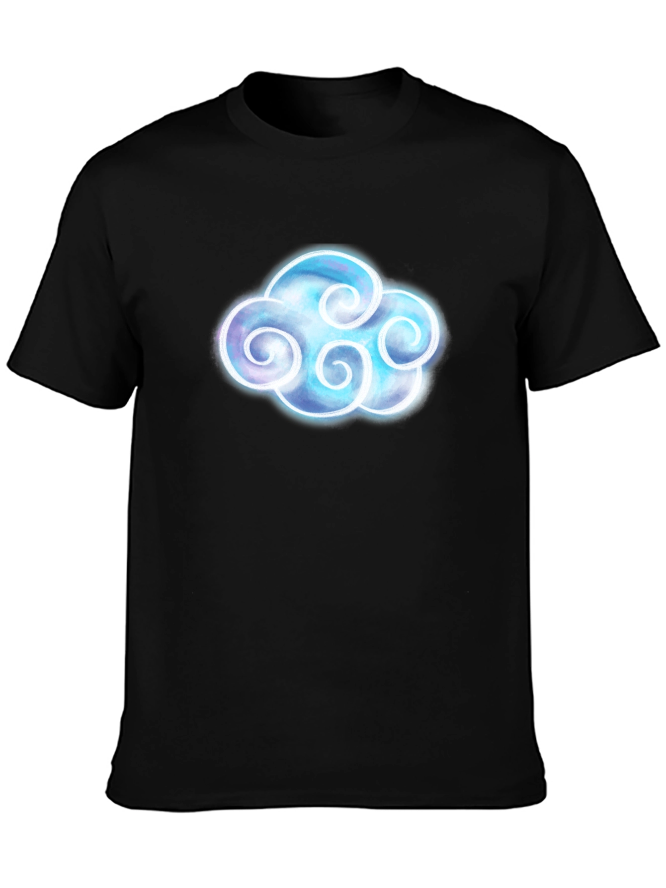 Cool Cloud Graphic Black T-Shirt