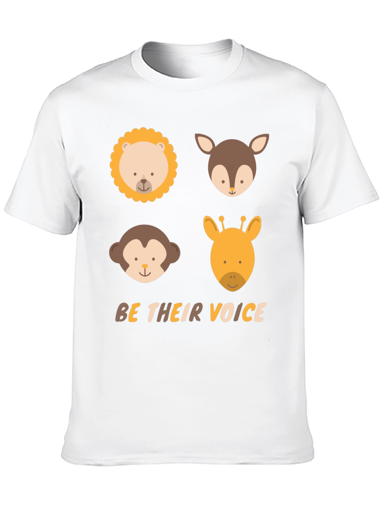 Animal Faces T-Shirt - Be Their Voice Tee