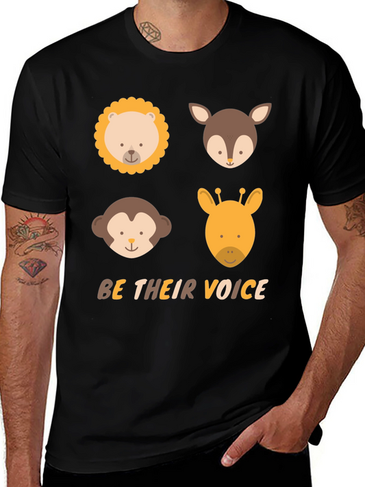 Animal Faces T-Shirt - Be Their Voice Tee