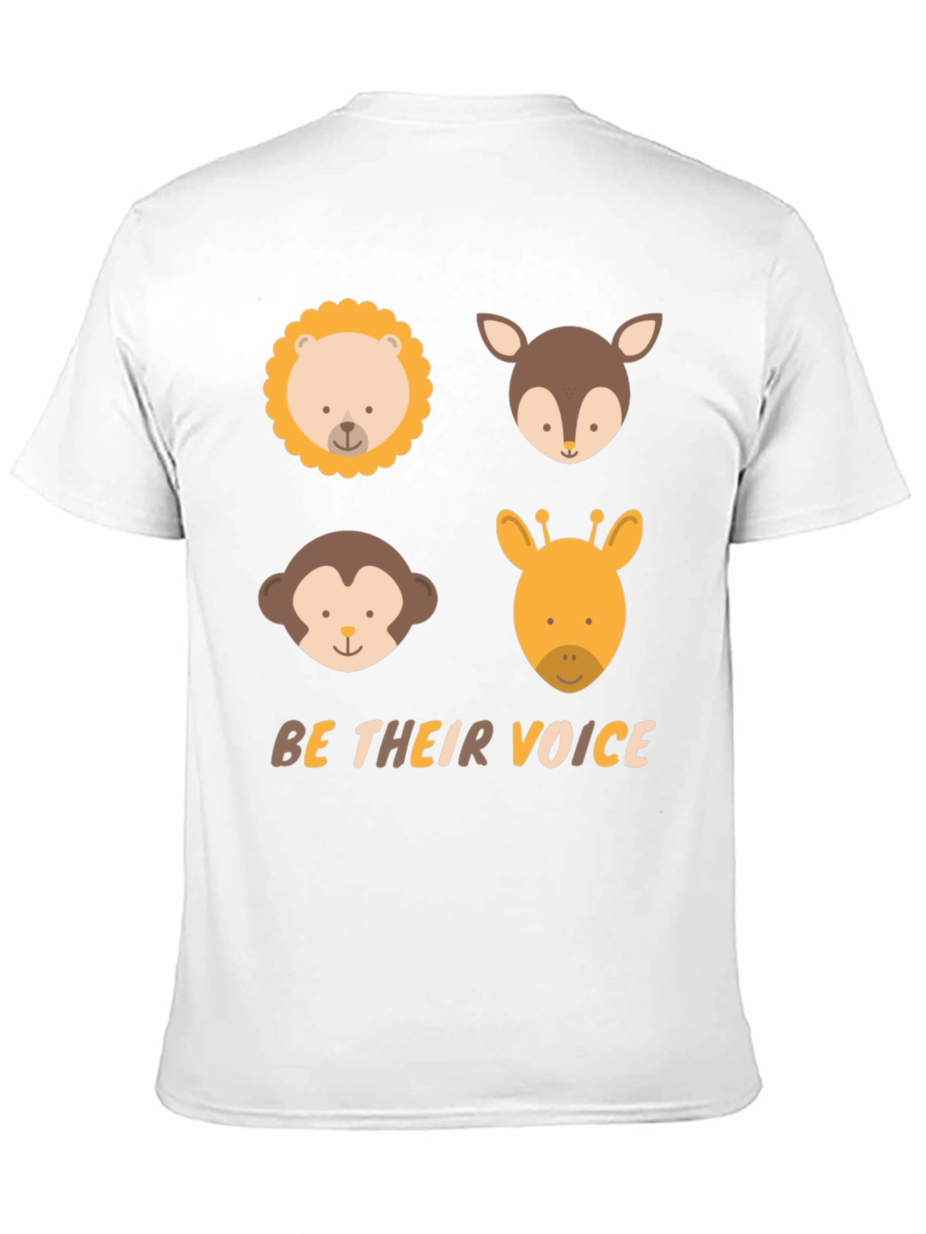 Animal Faces T-Shirt - Be Their Voice Tee