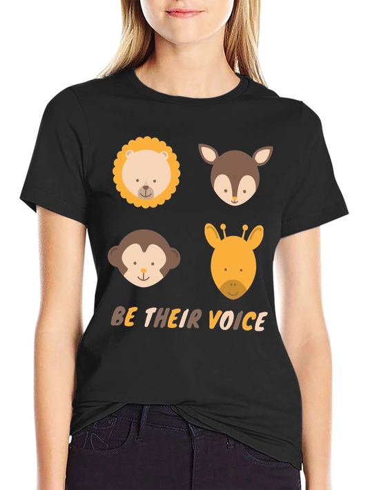 Animal Faces T-Shirt - Be Their Voice Tee