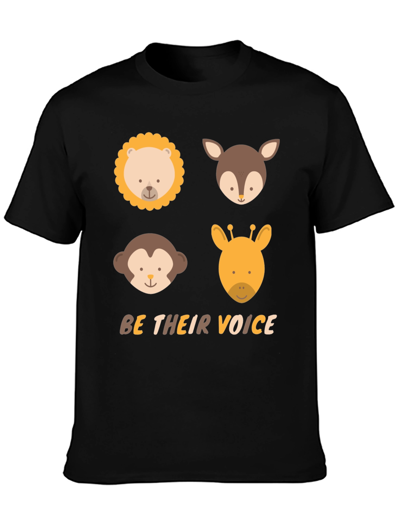 Animal Faces T-Shirt - Be Their Voice Tee
