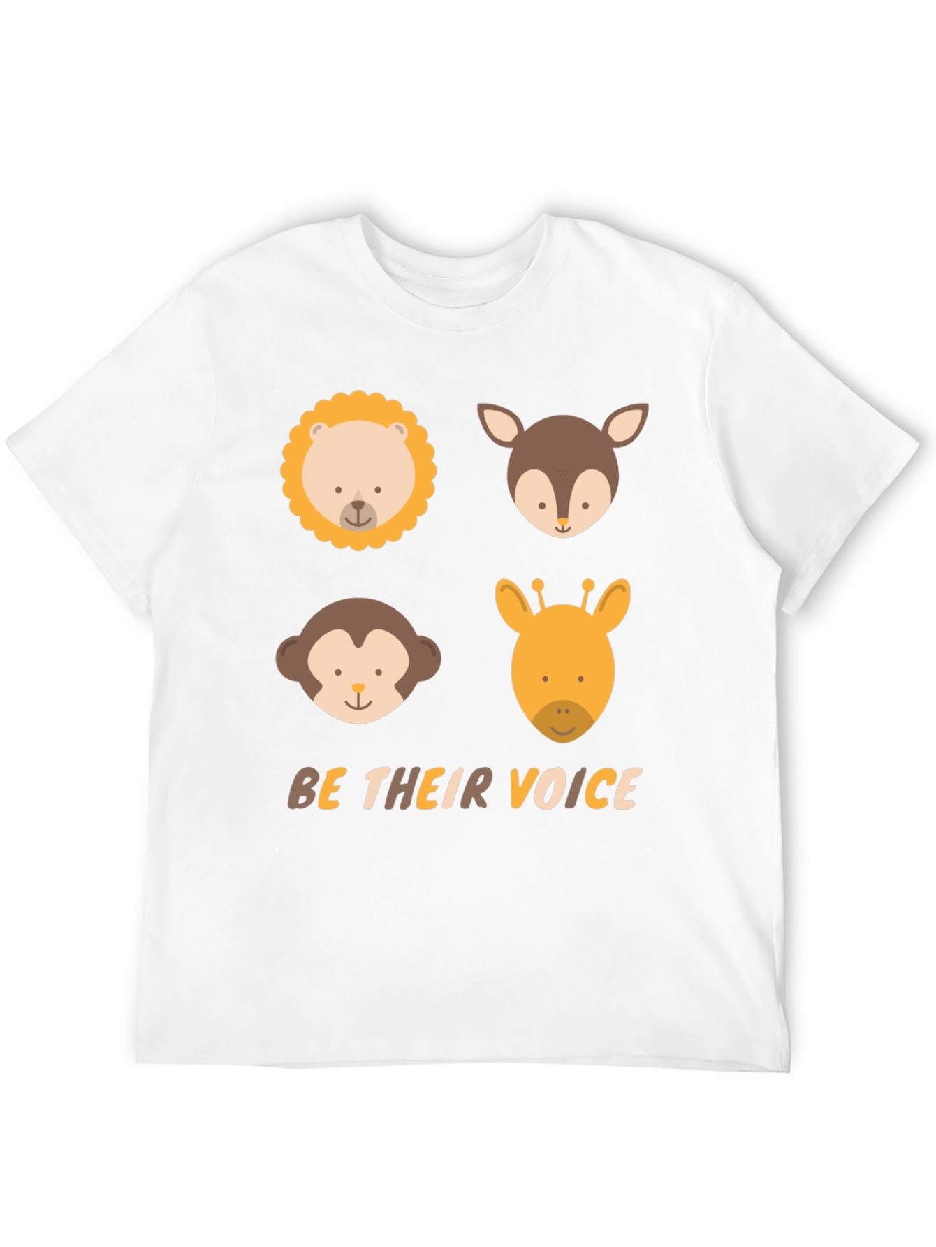 Animal Faces T-Shirt - Be Their Voice Tee