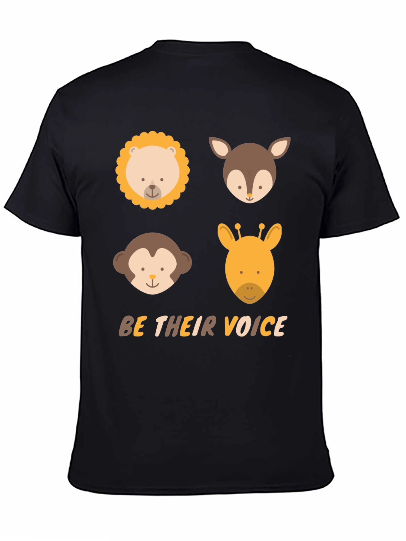 Animal Faces T-Shirt - Be Their Voice Tee
