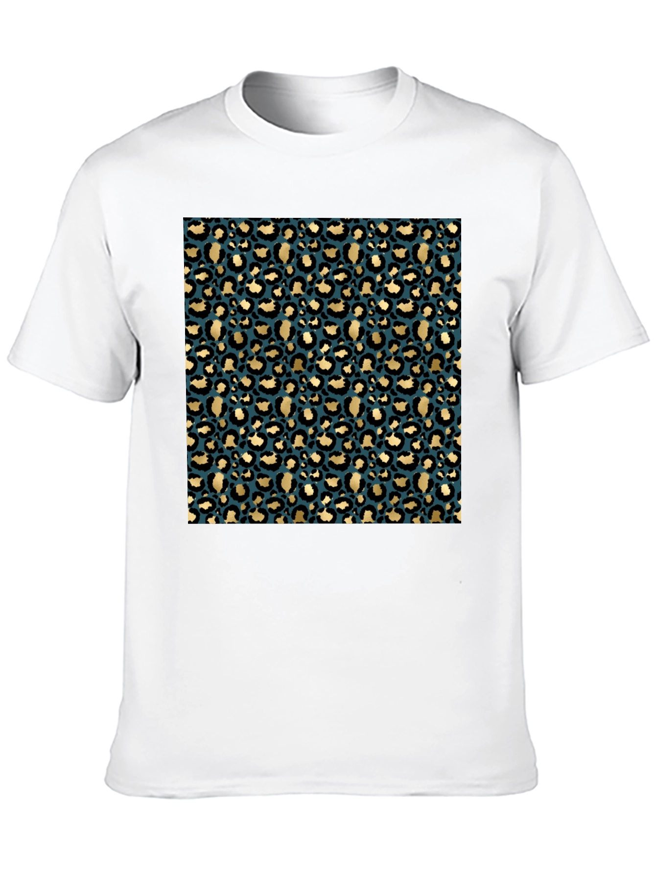 Leopard Print Crew Neck T-Shirt
