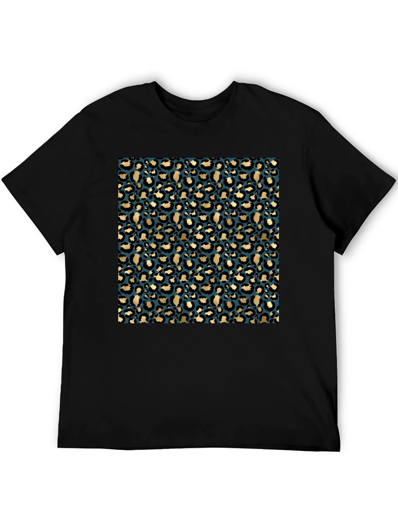 Leopard Print Crew Neck T-Shirt