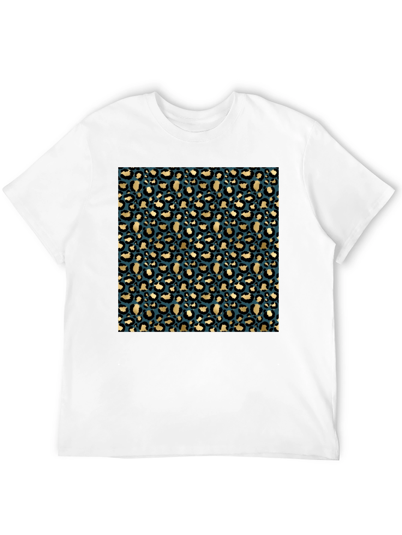 Leopard Print Crew Neck T-Shirt