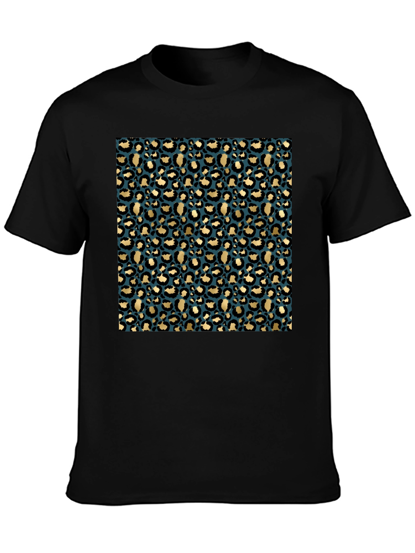 Leopard Print Crew Neck T-Shirt