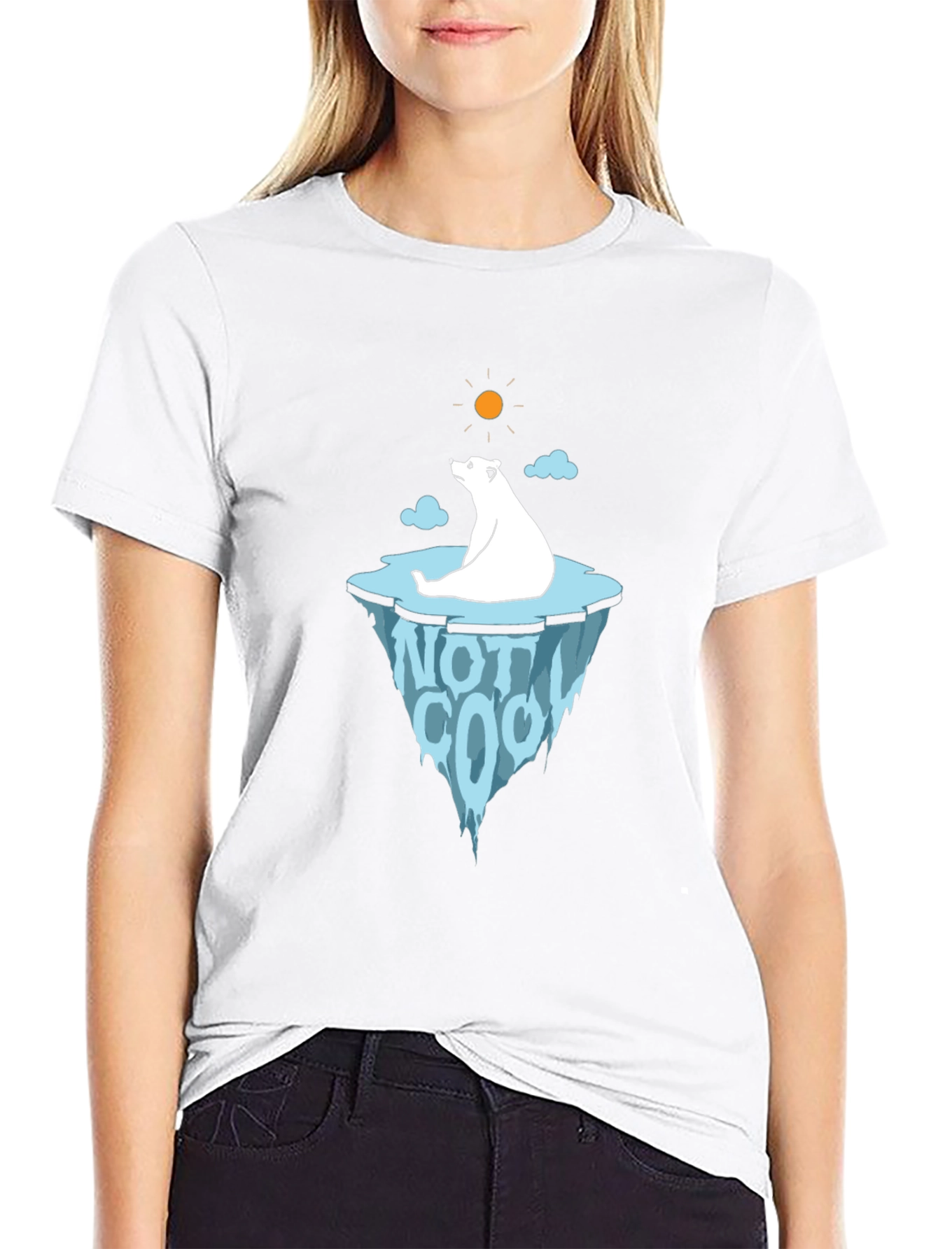 Polar Bear Not Cool Graphic Tee