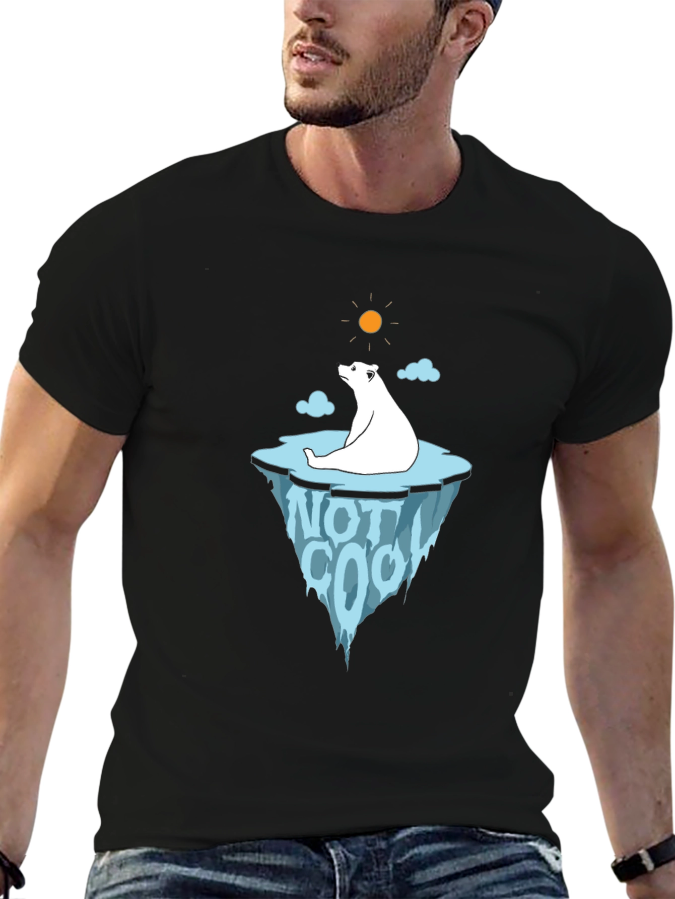 Polar Bear Not Cool Graphic Tee