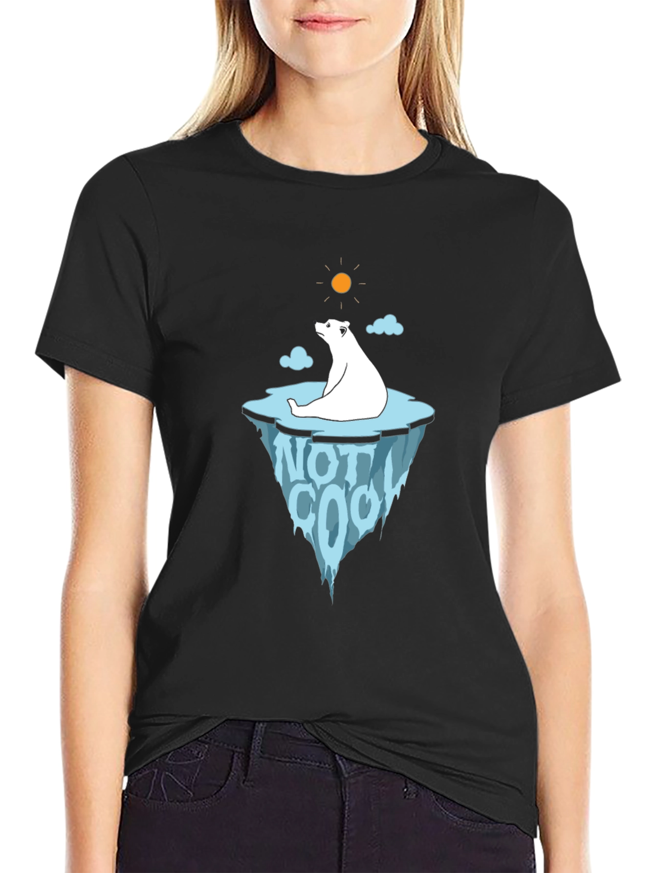 Polar Bear Not Cool Graphic Tee