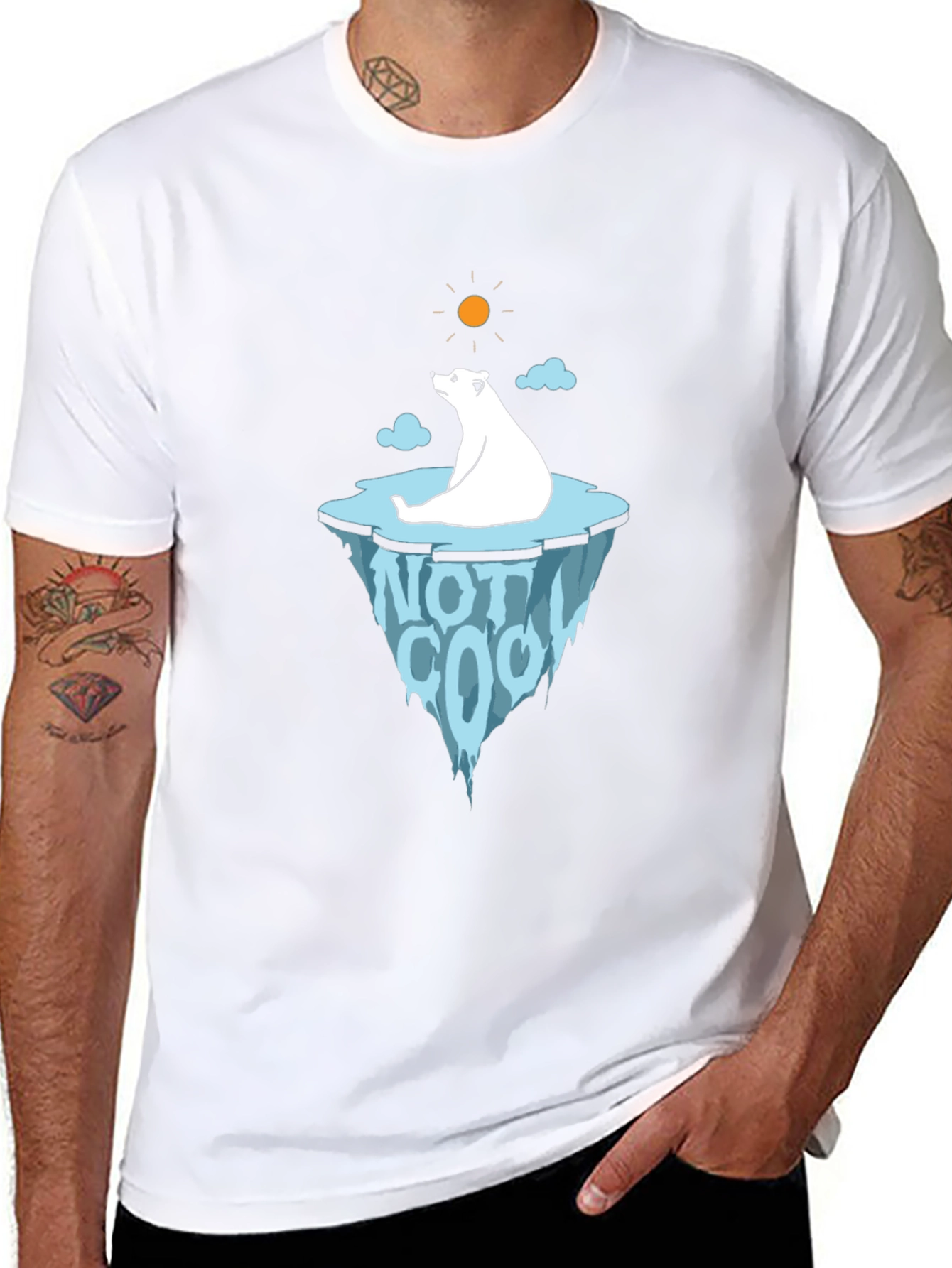 Polar Bear Not Cool Graphic Tee