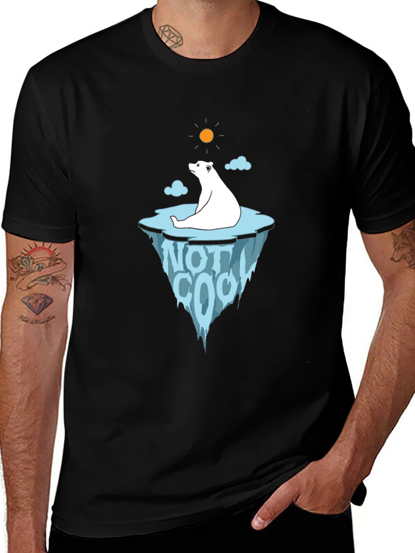 Polar Bear Not Cool Graphic Tee