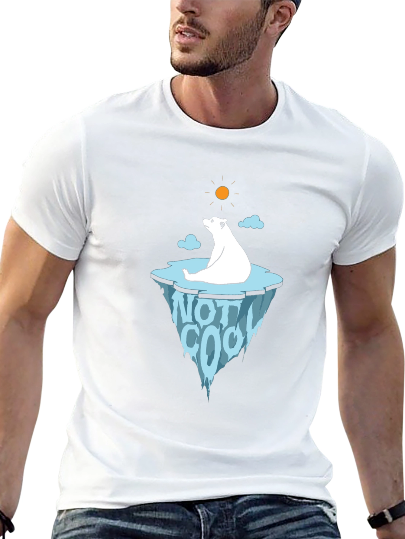 Polar Bear Not Cool Graphic Tee