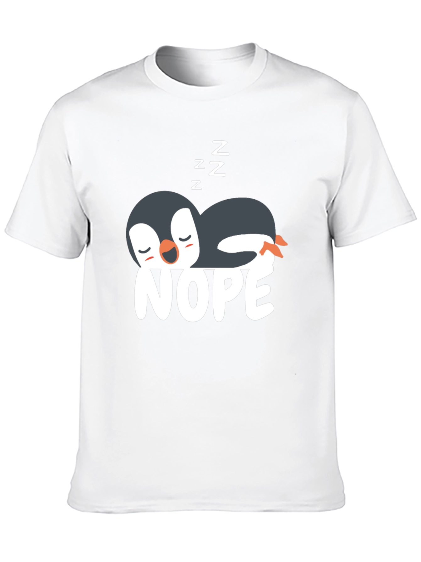 Nope Penguin T-Shirt - Funny & Relaxed Style