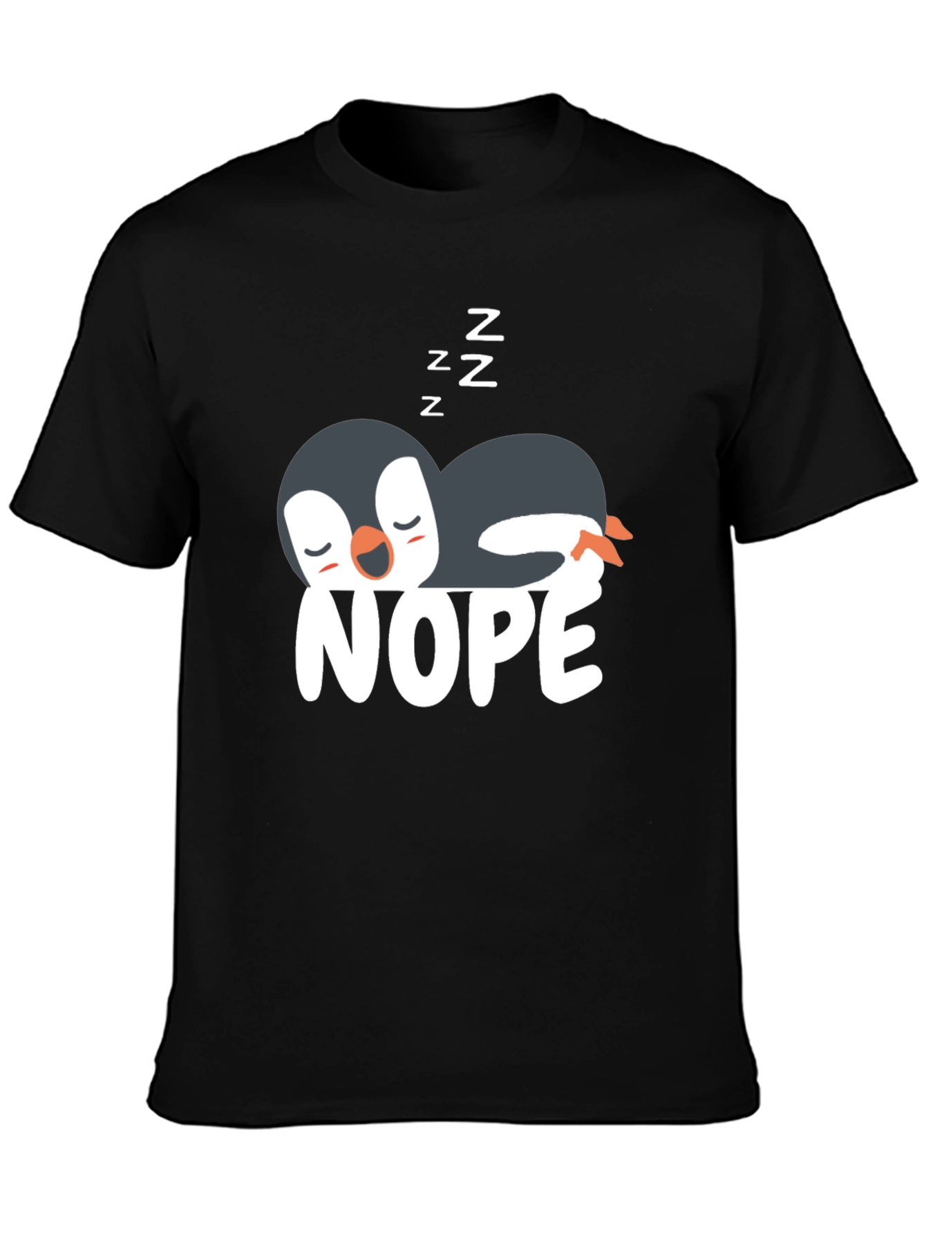 Nope Penguin T-Shirt - Funny & Relaxed Style