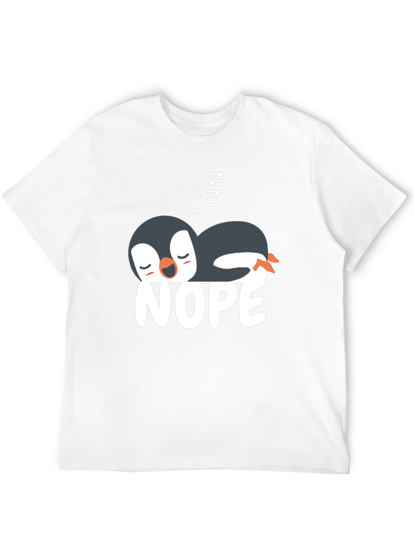 Nope Penguin T-Shirt - Funny & Relaxed Style