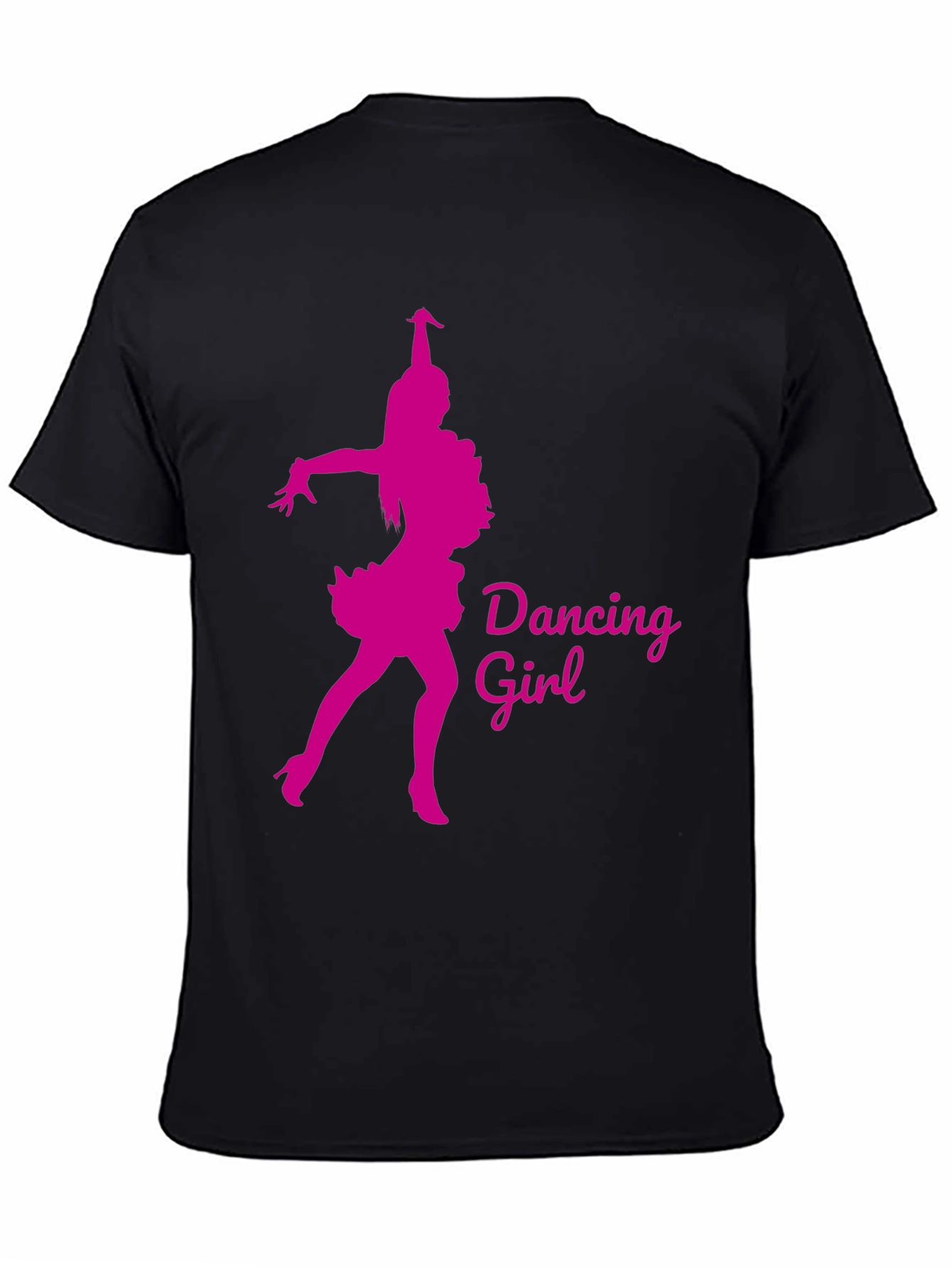 Dancing Girl Graphic Tee - Black