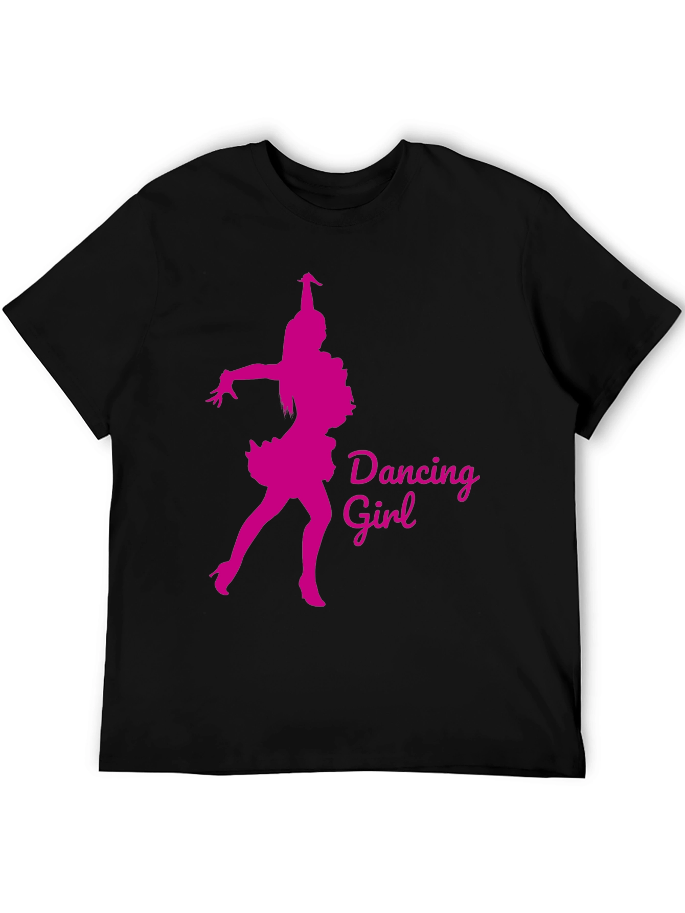 Dancing Girl Graphic Tee - Black
