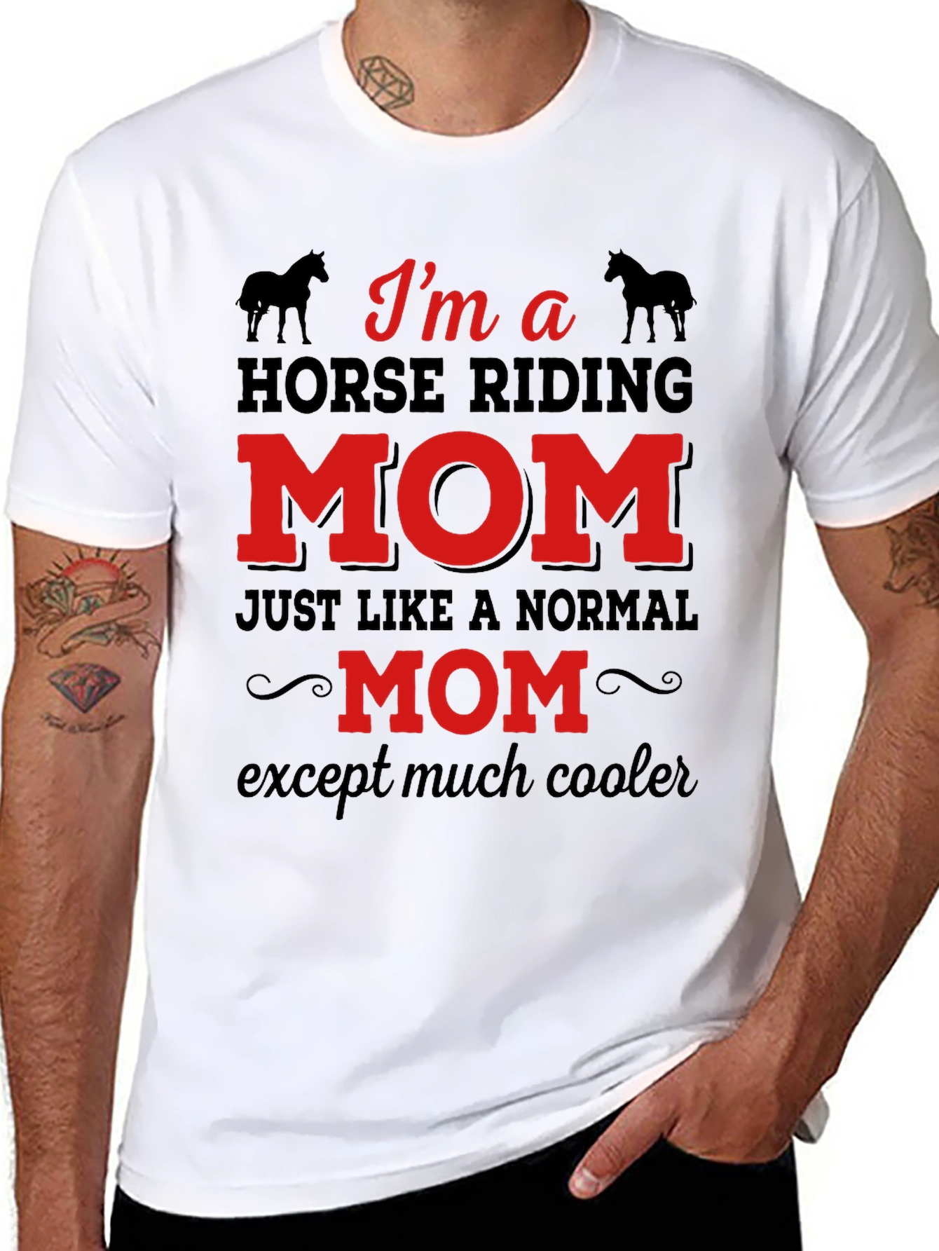 Horse Riding Mom T-Shirt - Funny Equestrian Gift