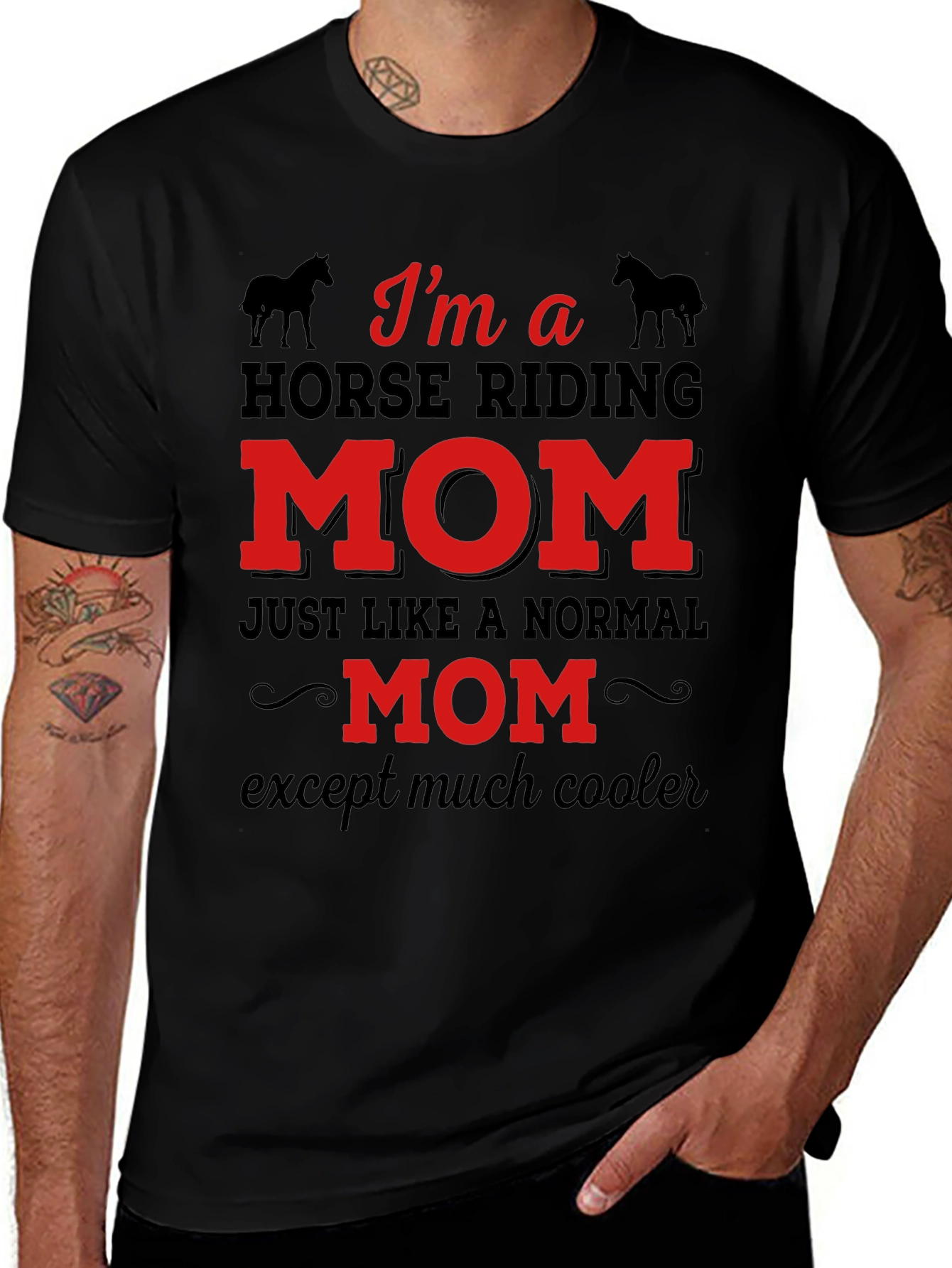 Horse Riding Mom T-Shirt - Funny Equestrian Gift