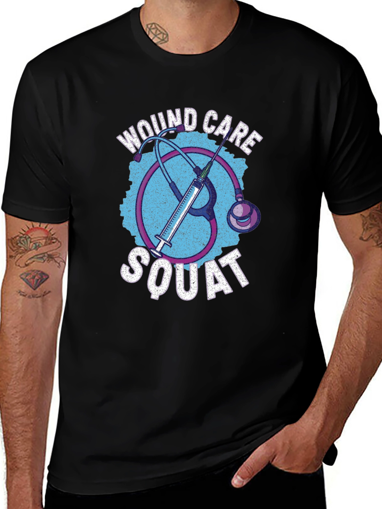 Wound Care Squad Black T-Shirt