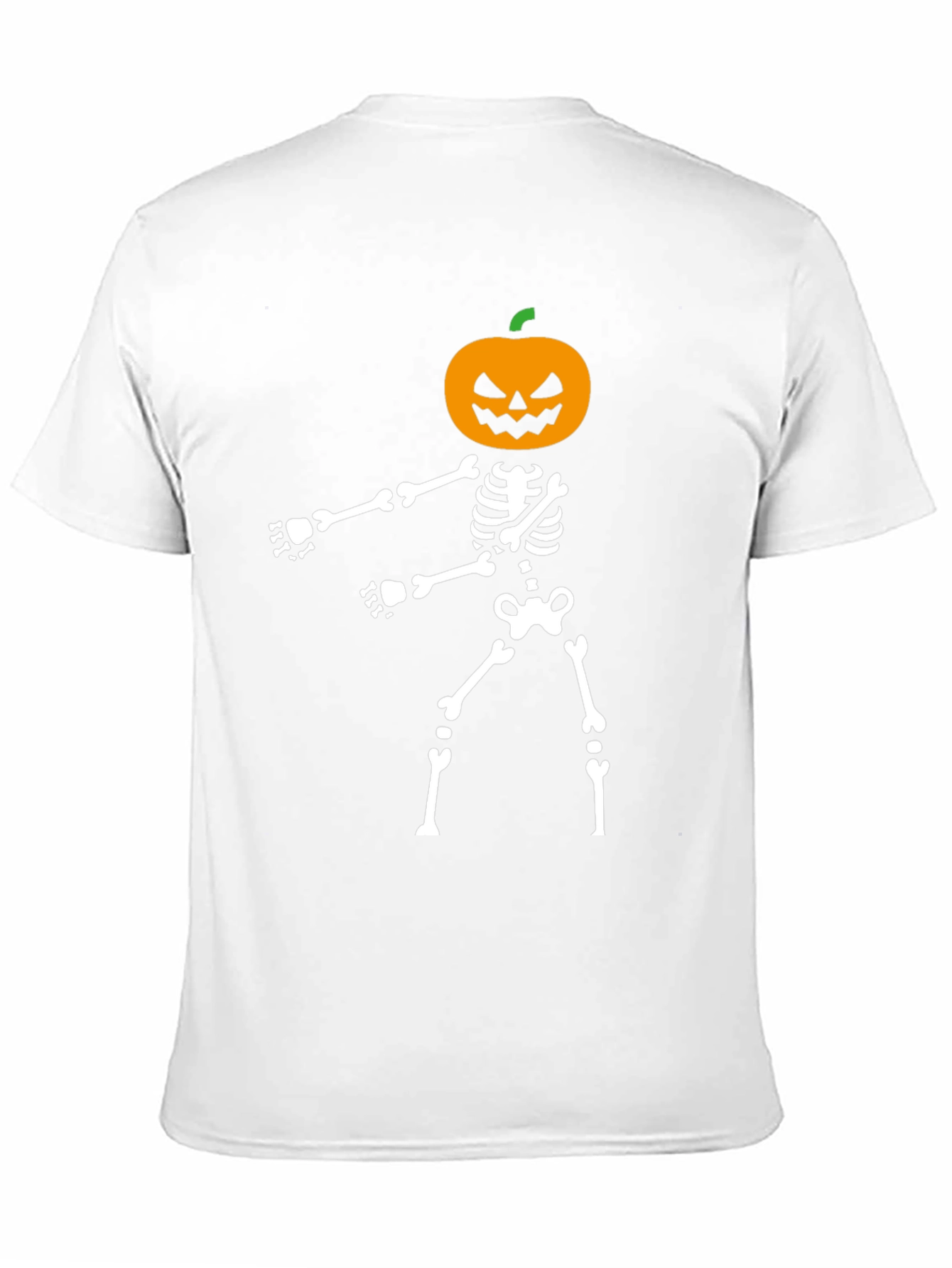 Halloween Pumpkin Skeleton Graphic Tee