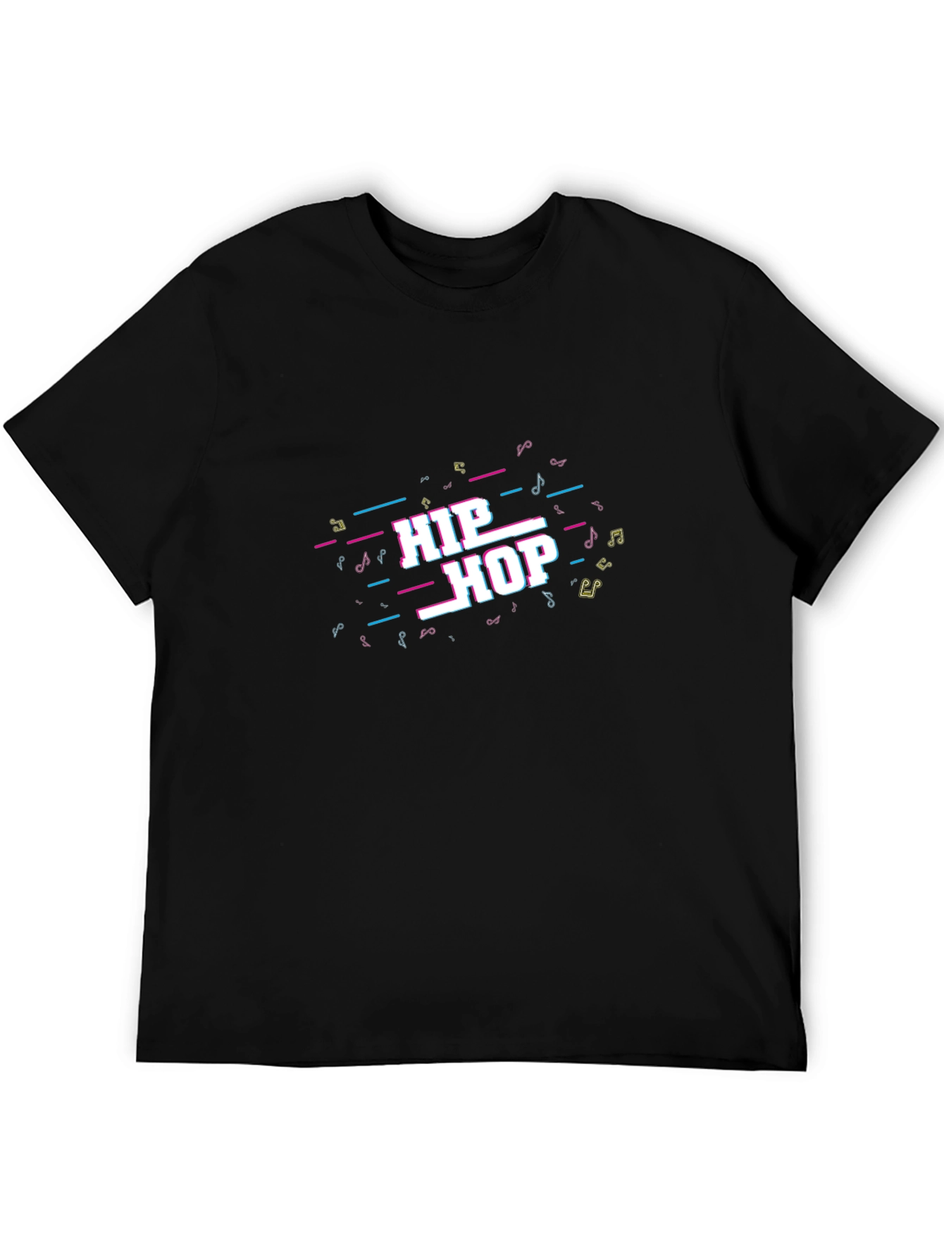 Hip Hop Music Graphic Black Tee